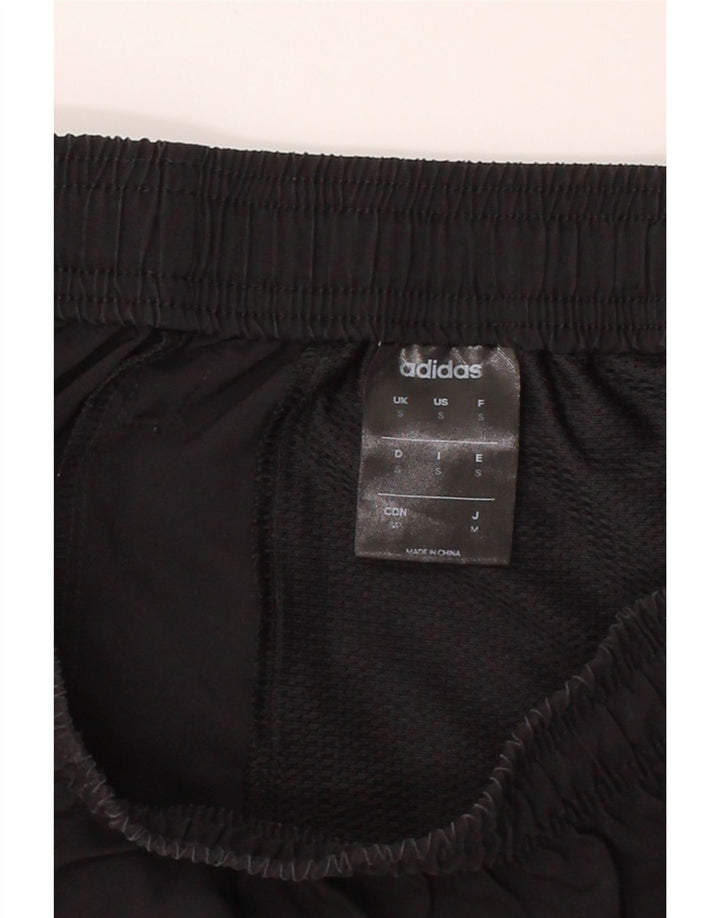 ADIDAS Womens Sport Shorts UK 8 Small Black Vintage Adidas and Second-Hand Adidas from Messina Hembry 