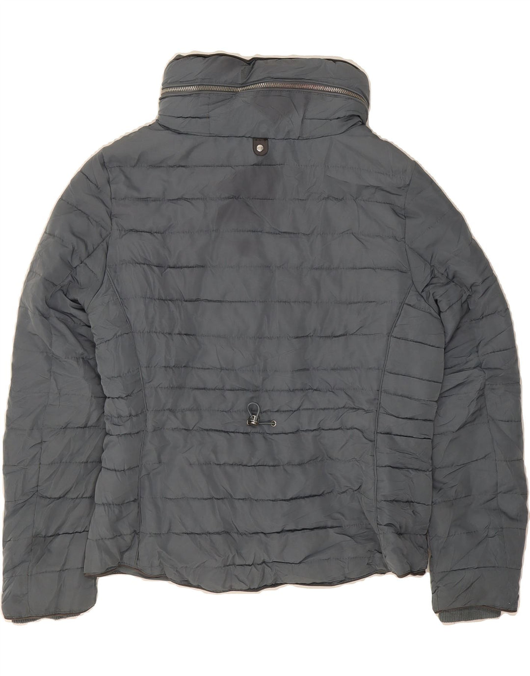 MARKS & SPENCER Womens Padded Jacket UK 12 Medium  Grey Polyester Vintage Marks & Spencer and Second-Hand Marks & Spencer from Messina Hembry 