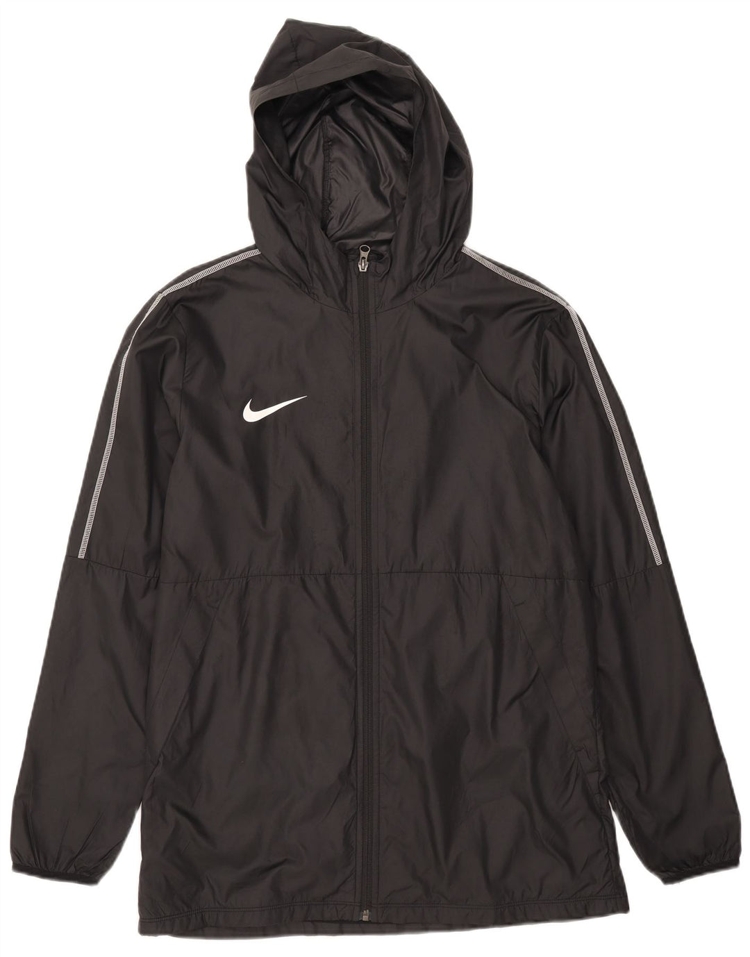 Nike muška kišna jakna s kapuljačom UK 40 veliki crni poliester