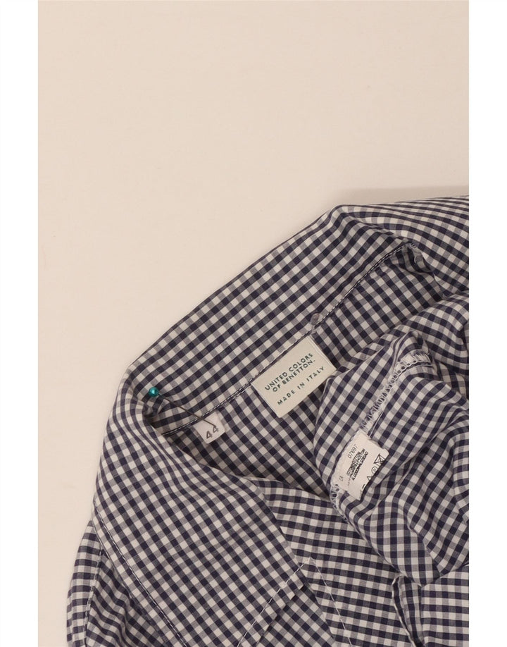 Benetton ženska košulja IT 44 Srednje tamnoplava gingham pamuk