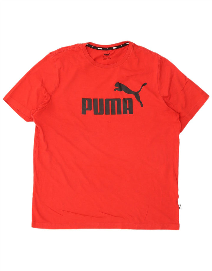 Puma muška velika majica s grafičkim motivima, crvena
