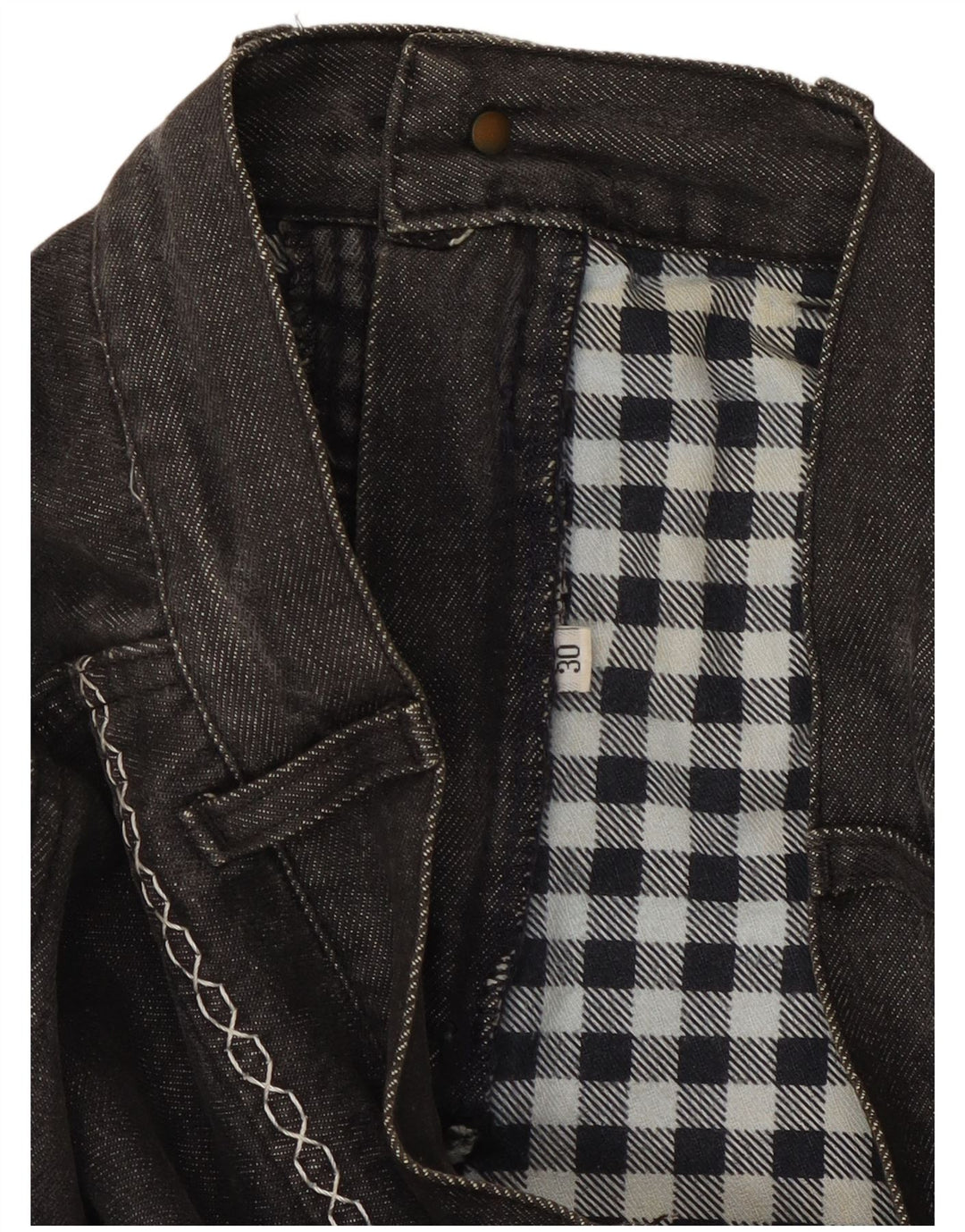 VINTAGE ženska traper suknja W30 srednje siva