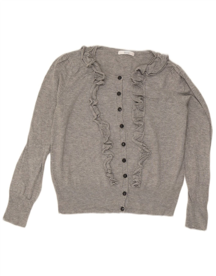Marks & Spencer ženski kardigan pulover UK 10 Small Grey Flected