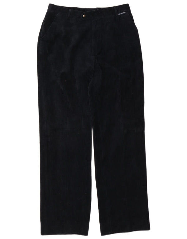 Sergio Tacchini muške hlače od samta IT 50 Large W32 L32 tamnoplave