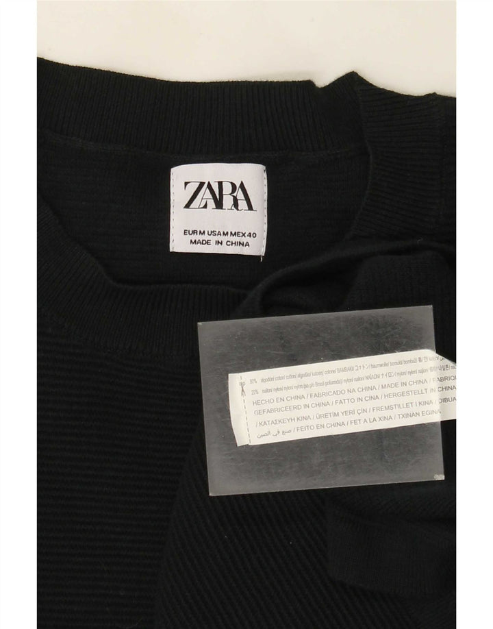 Zara muška majica dugih rukava srednje zelene pamučne boje