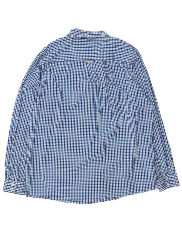 Crew Clothing Muška klasična košulja XL od plavog gingham pamuka