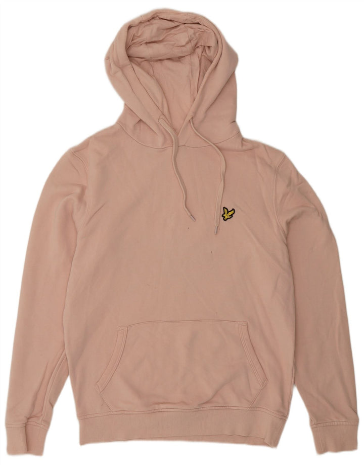 Lyle & Scott muška majica s kapuljačom Srednje ružičasti pamuk