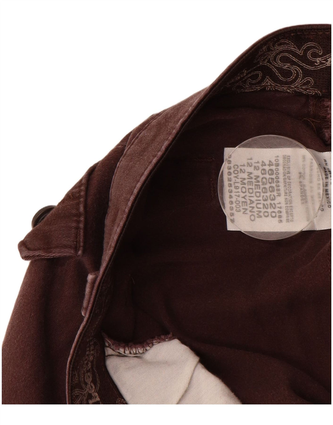 LEE Ženske ravne ležerne hlače US 12 Large W32 L31 Smeđi pamuk