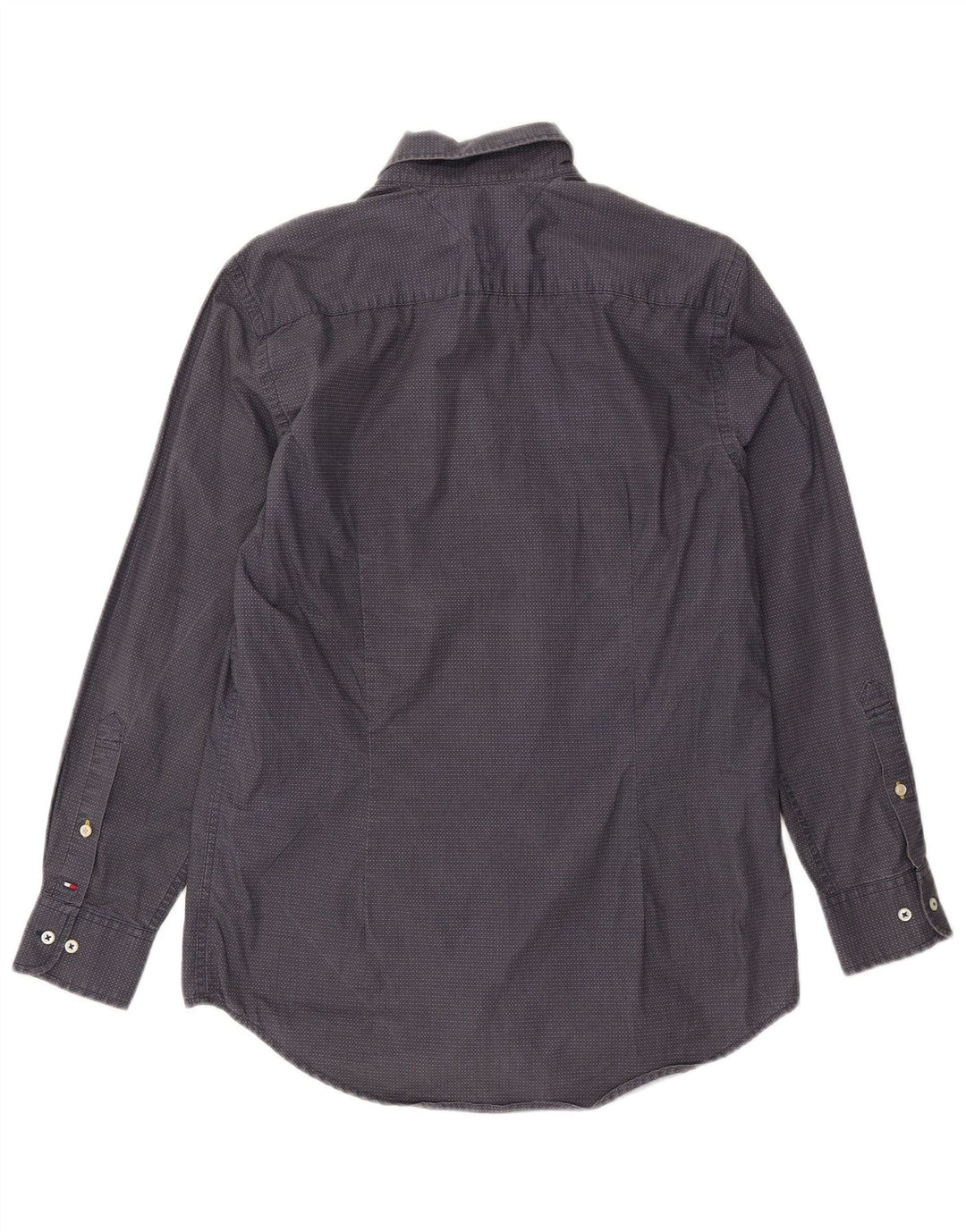 TOMMY HILFIGER Muška uska košulja srednjeg kroja, tamnoplavi pamuk na točkice