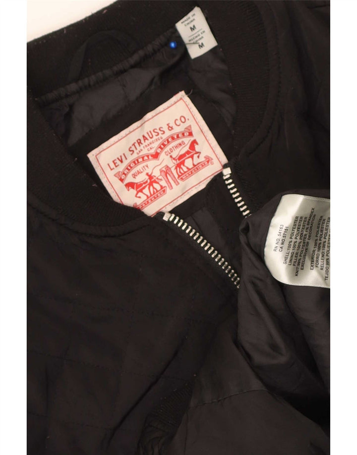 Levi's ženska bomber jakna UK 14 srednji crni poliester