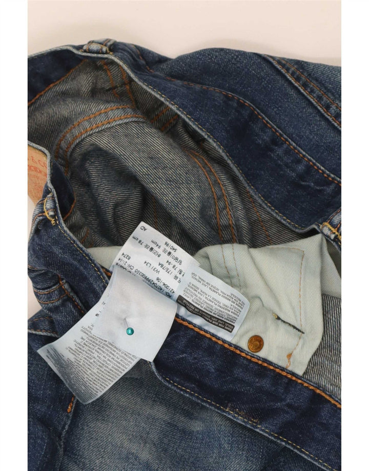 Levi's muške 504 ravne traperice W31 L34 plavi pamuk