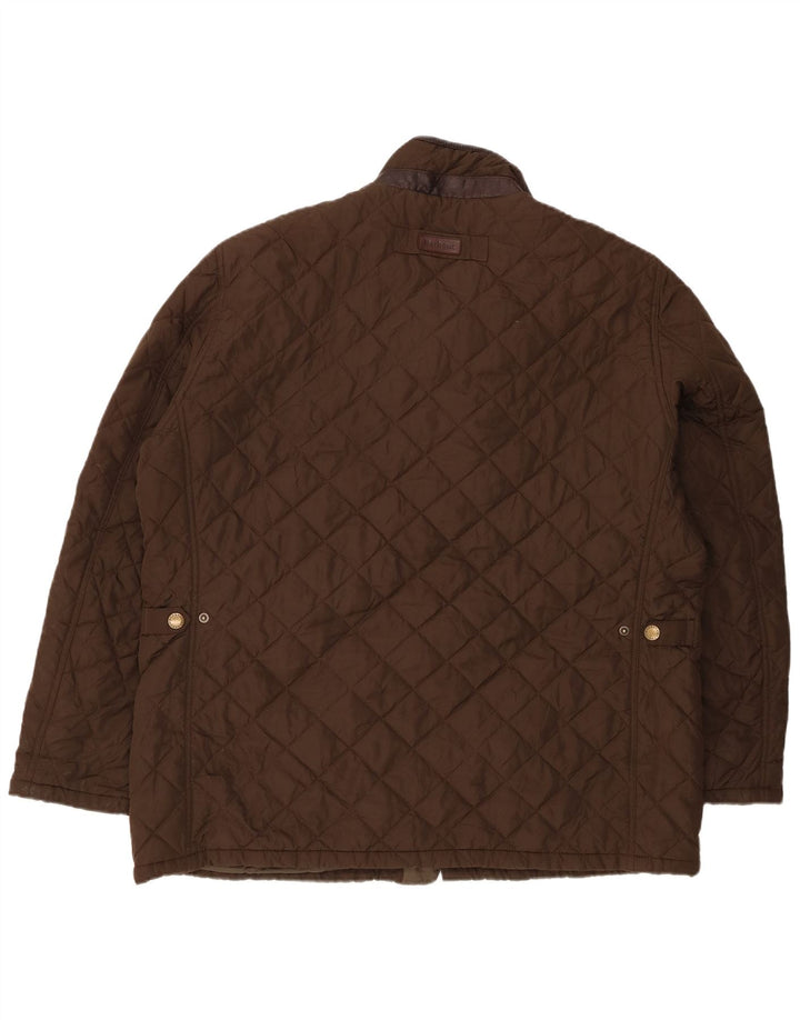 Barbour muška prošivena jakna UK 44 2XL smeđi poliester