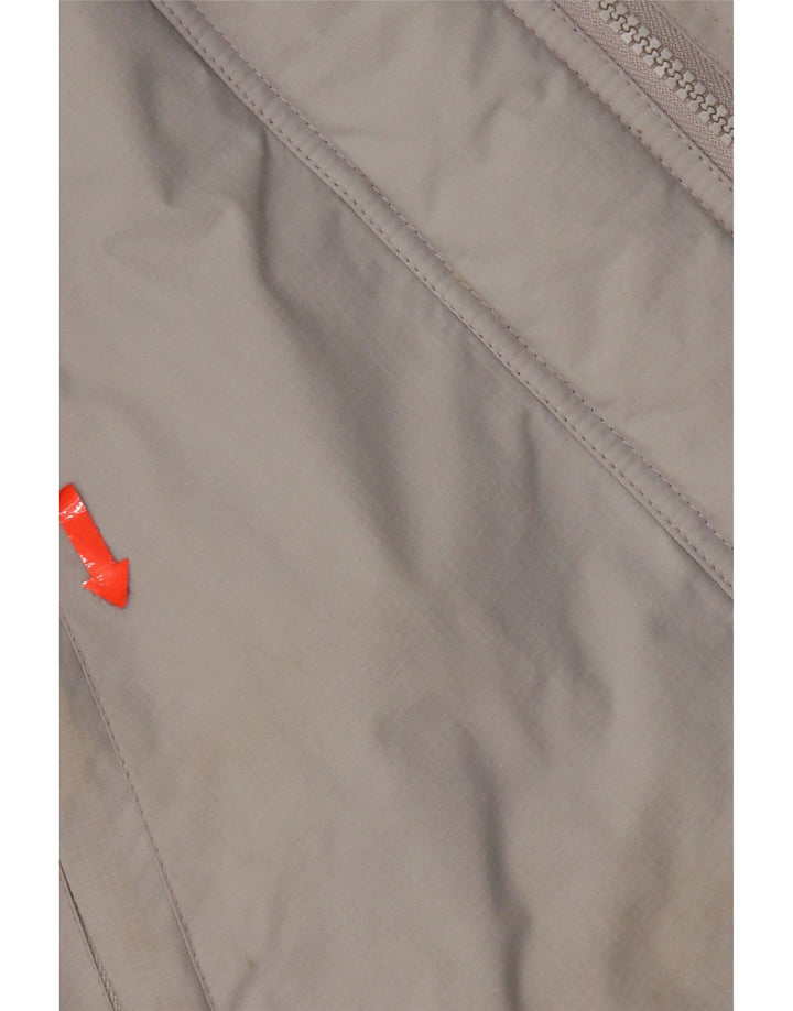 Superdry ženska vjetrovka s kapuljačom UK 16 Veliki sivi najlon