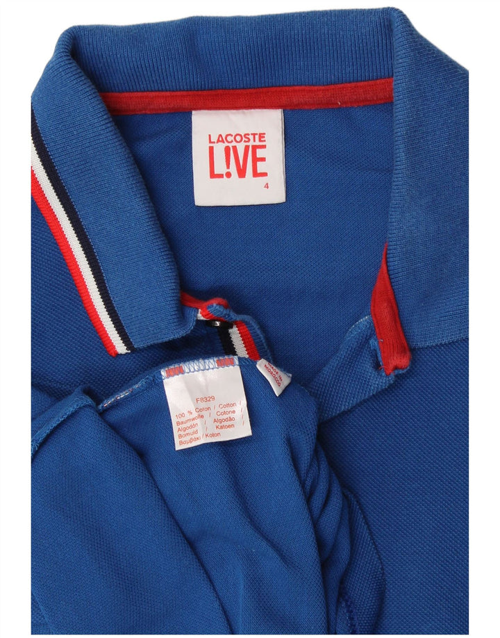 LACOSTE muška polo majica veličine 4 srednje plavi pamuk