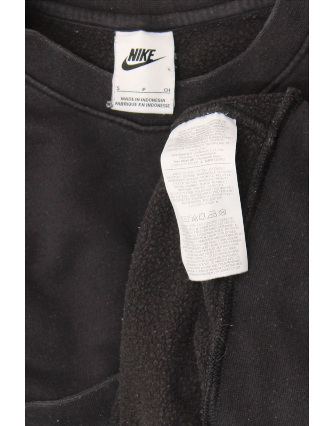 Mali crni pamučni muški džemperi Nike