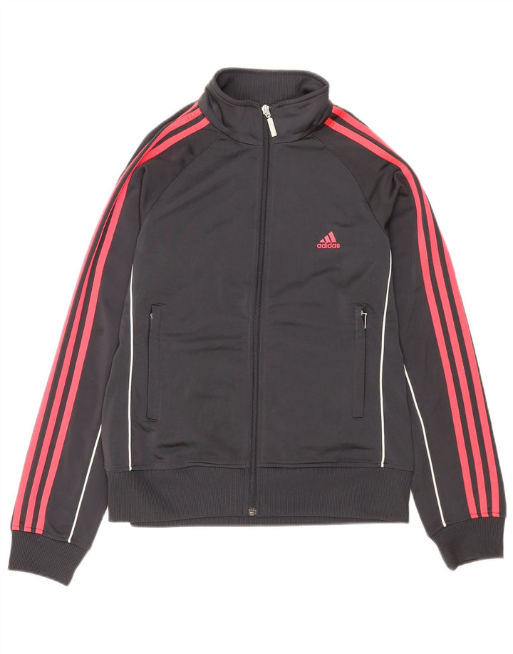 Adidas ženska gornja jakna trenirke UK 16 veliki sivi poliester