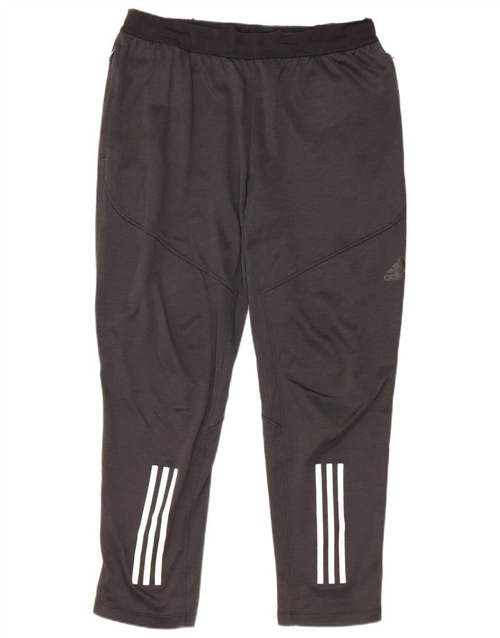 Adidas muške Climawarm hlače od trenirke, velike crne poliesterske hlače