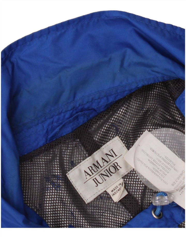 Vjetrovka Armani Boys 13-14 godina, plava poliamidna jakna