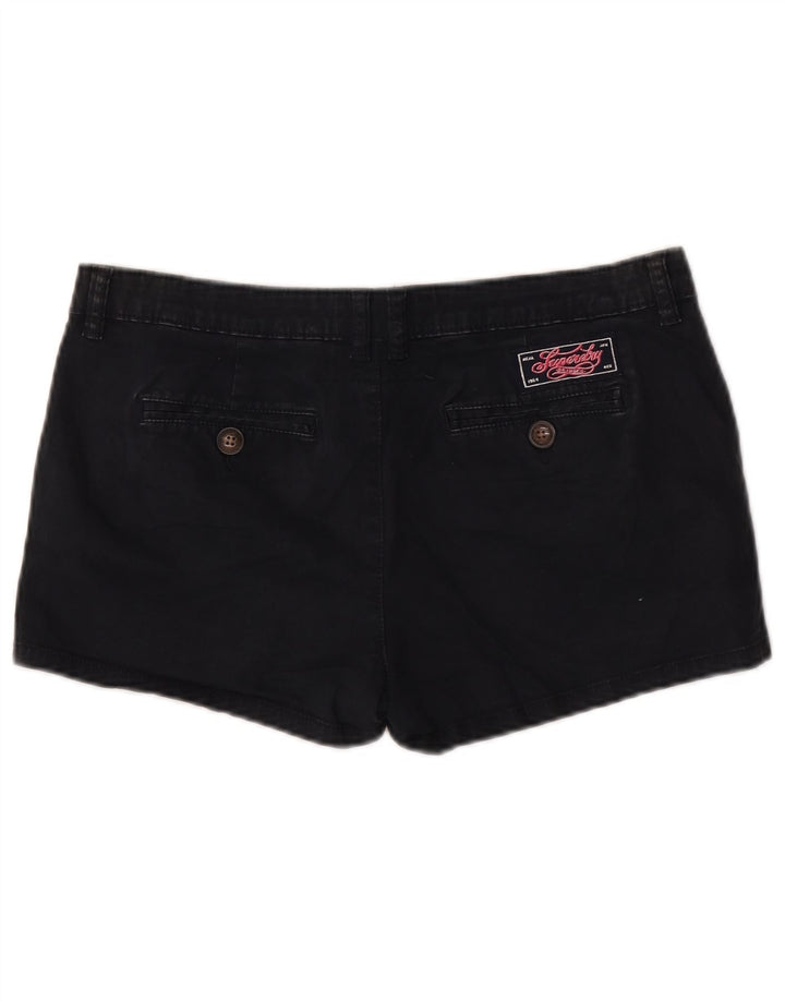 Superdry ženske chino kratke hlače srednje veličine W32, crni pamuk