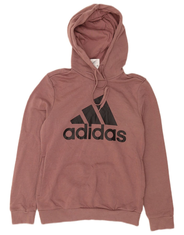 Adidas Ženska majica s kapuljačom s kapuljačom UK 10, mali ljubičasti pamuk