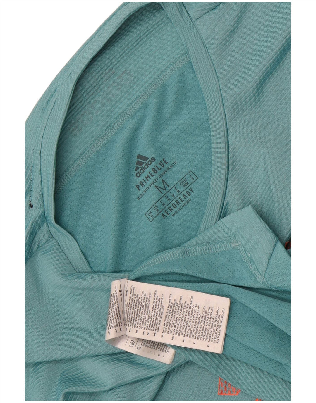 Adidas muška Aeroready majica kratkih rukava srednje tirkizne boje od poliestera