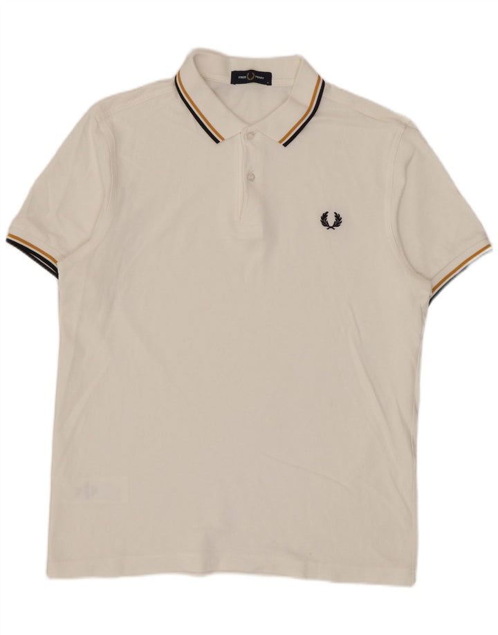 Fred Perry muška polo majica Srednje bijeli pamuk