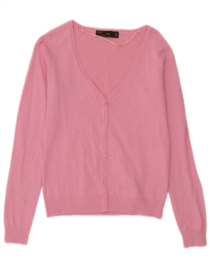 Zara ženski kardigan pulover UK 10 Small Pink