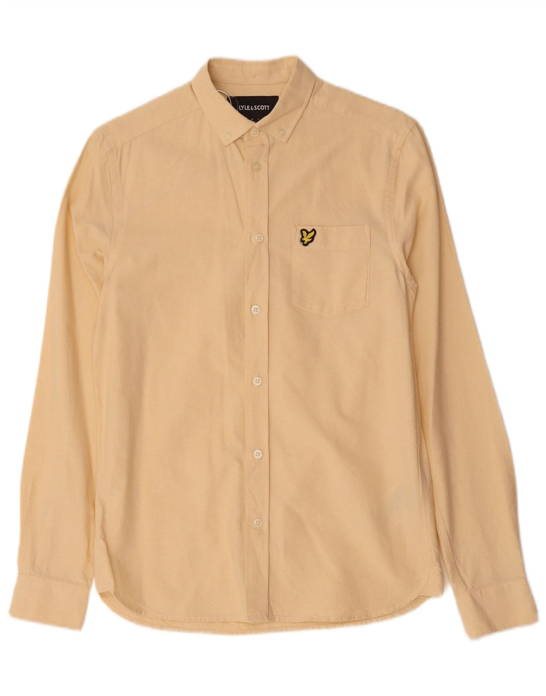 Lyle & Scott muška košulja XS žuti pamuk