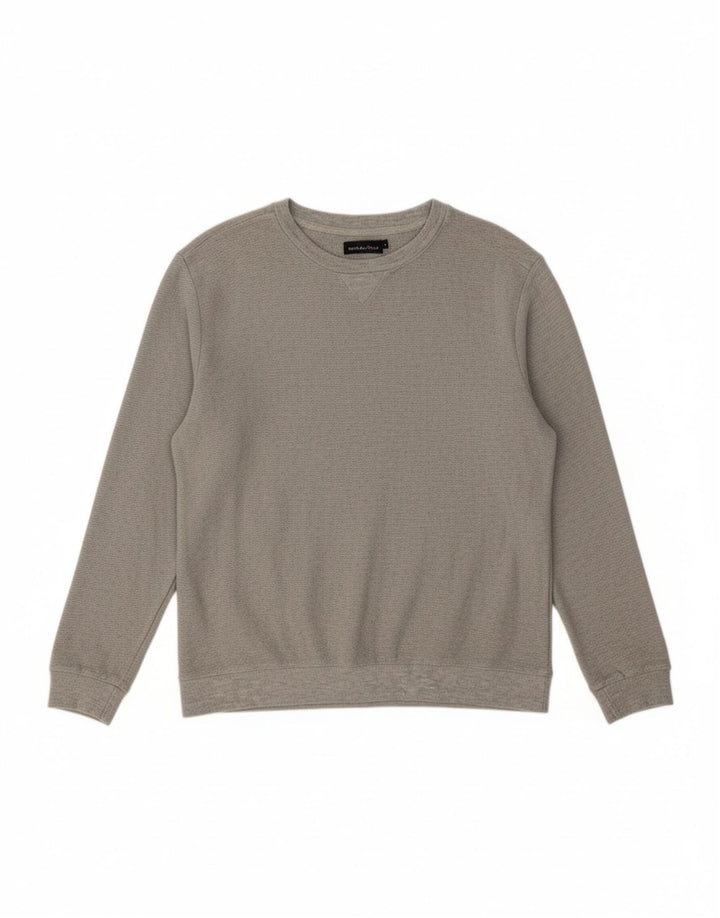 ZARA Mens Sweatshirt Jumper Medium Grey Cotton
