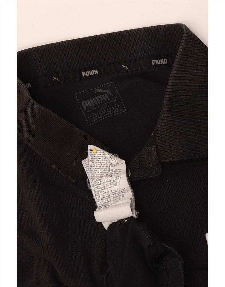 Puma muška polo majica Large Black Cotton