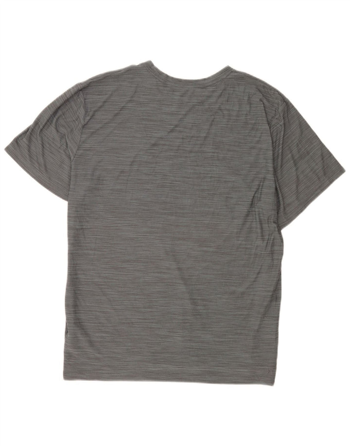 Nike Dri Fit majica kratkih rukava XL sivi flekasti poliester
