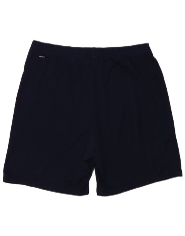 Puma Mens Italia Graphic Sport Shorts Large Navy Blue Poliester
