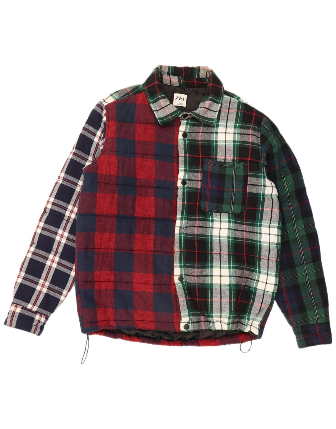 Zara muška košulja od flanela Lumberjack srednje raznobojnog kariranog pamuka