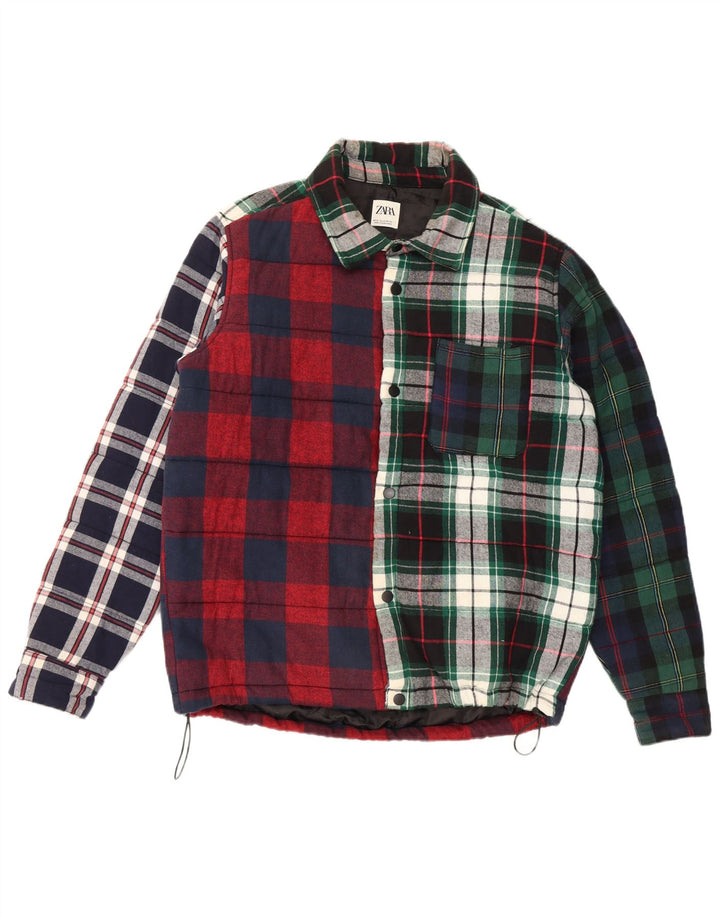 Zara muška košulja od flanela Lumberjack srednje raznobojnog kariranog pamuka