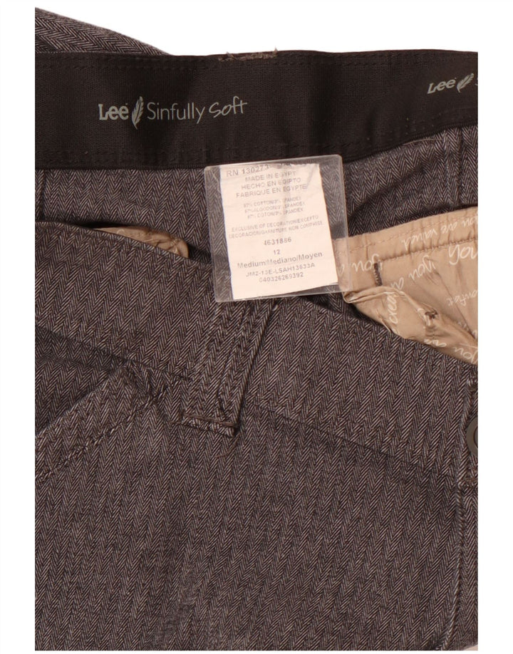 LEE ženske ravne ležerne hlače US 12 Large W32 L31 sive riblja kost