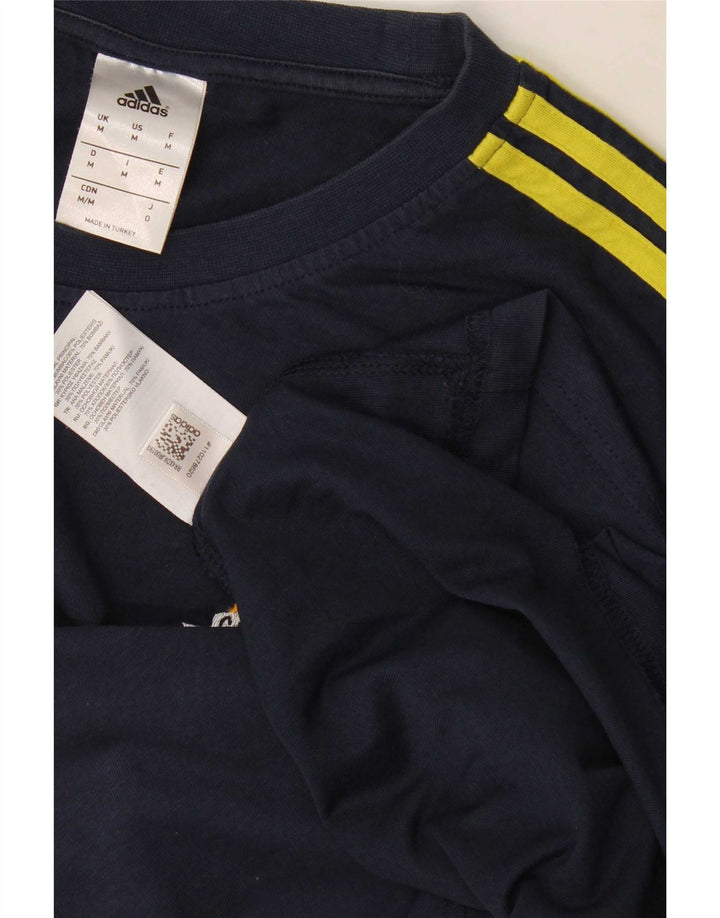 Adidas muška majica Climalite Graphic dugih rukava srednje tamnoplave boje pamuka