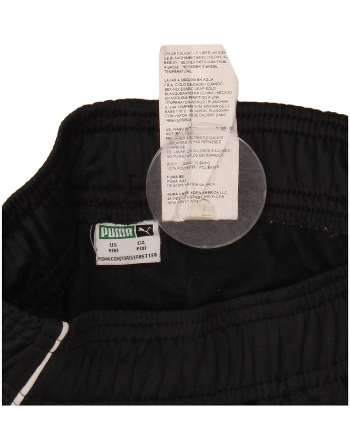 PUMA Trenirka za dječake Hlače za trčanje 7-8 godina Mali crni poliester