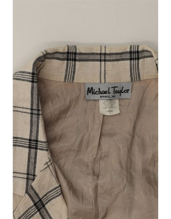 Michael Taylor Ženska velika dugačka jakna jakna UK 16 Large Beige