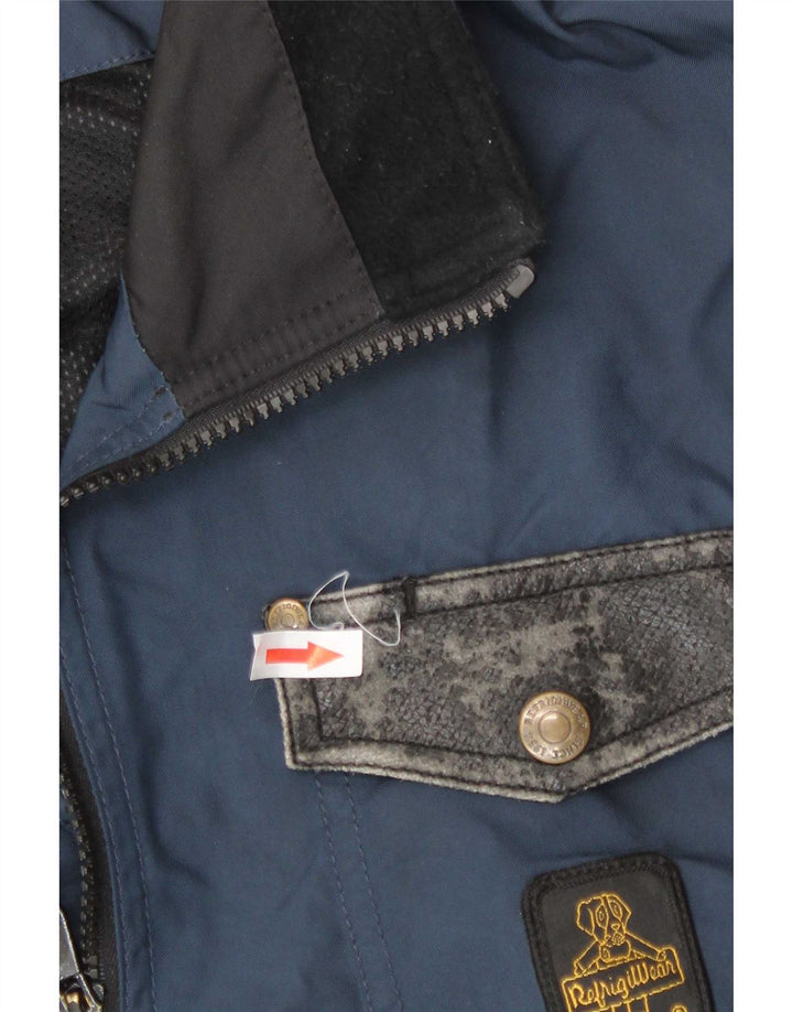 Refrigiwear muška kišna jakna UK 36 Mala tamnoplava poliamidna boja