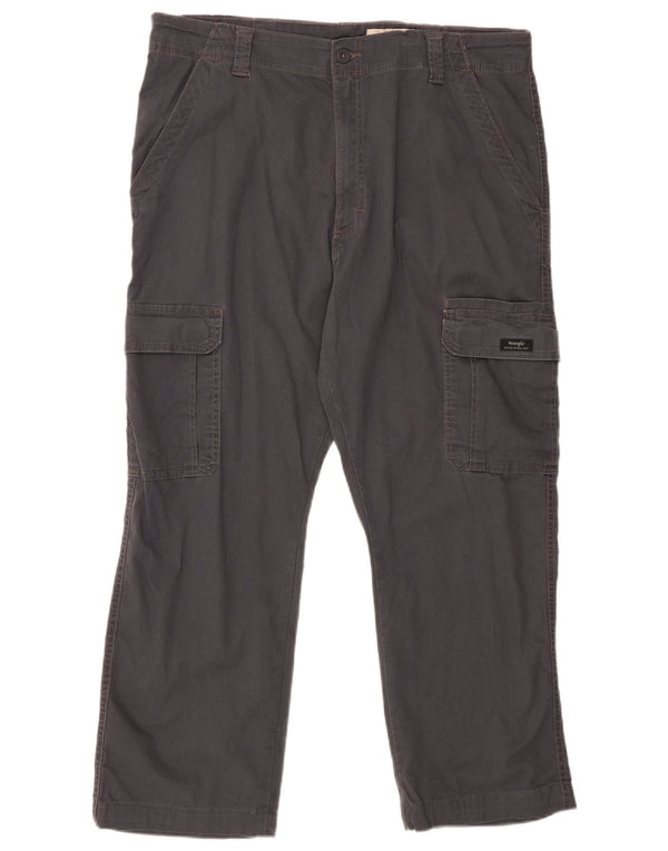 WRANGLER Muške kargo hlače opuštenog kroja W38 L27 sivi pamuk
