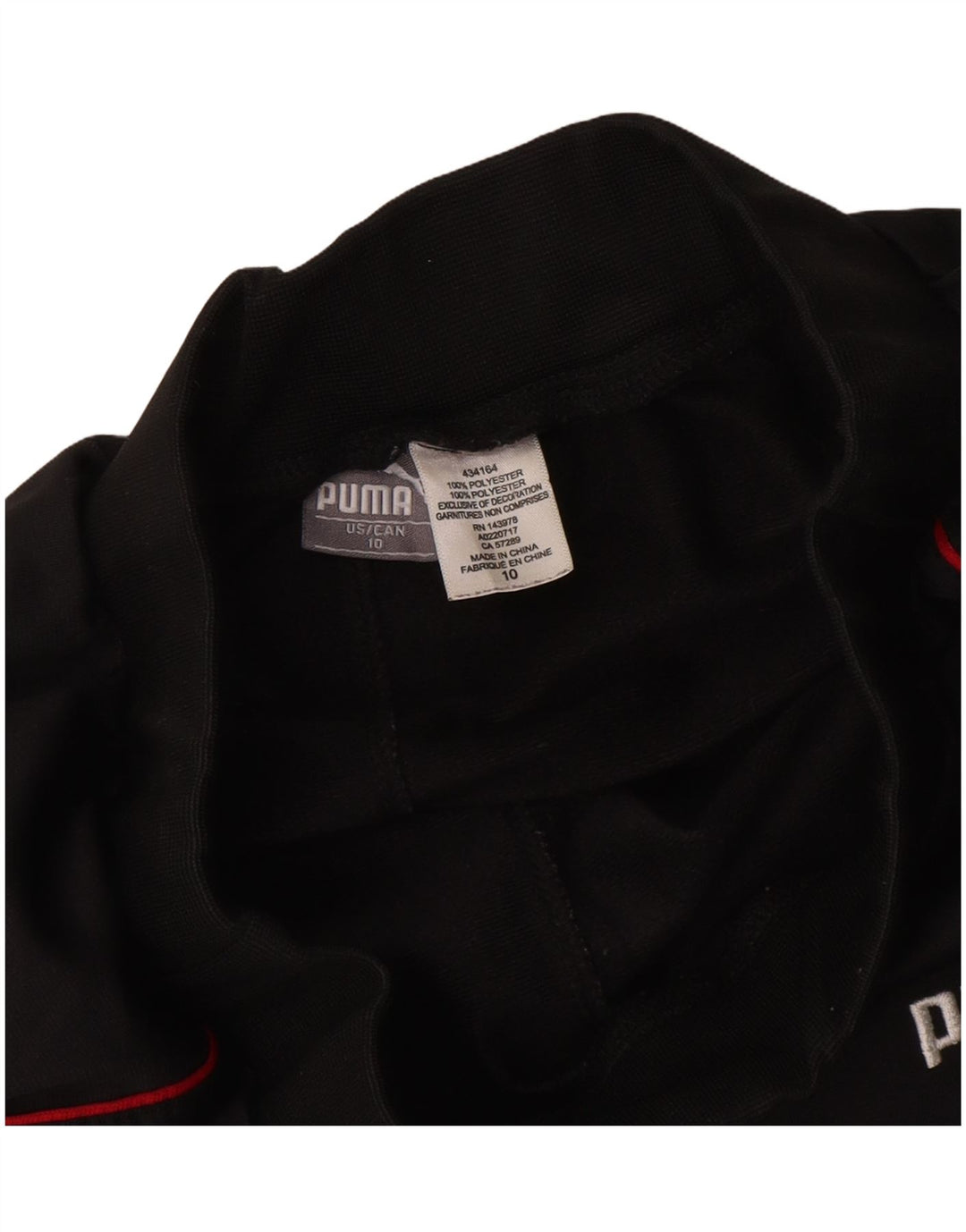 PUMA Trenirka za dječake, hlače za trčanje, 9-10 godina, crni poliester