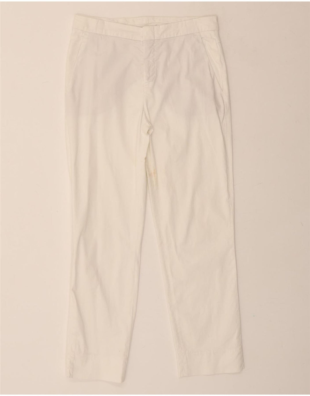 ASPESI Womens Slim Capri Trousers IT 42 Medium W28 L27 White Cotton Vintage Aspesi and Second-Hand Aspesi from Messina Hembry 