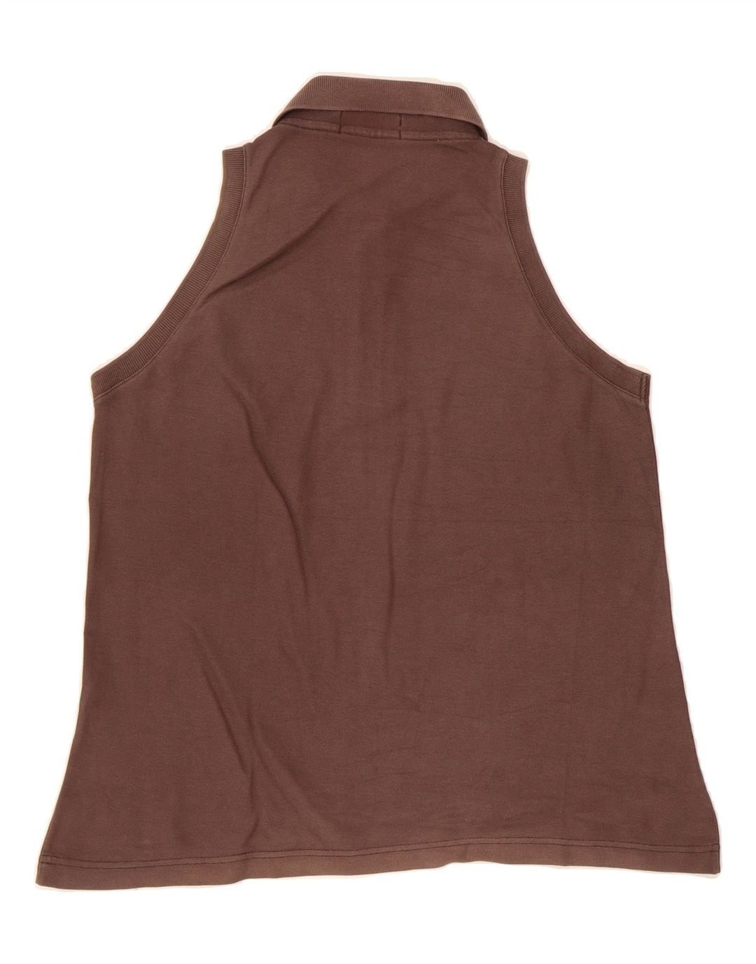 FILA Womens Sleeveless Polo Shirt US 10 Large Brown Vintage Fila and Second-Hand Fila from Messina Hembry 