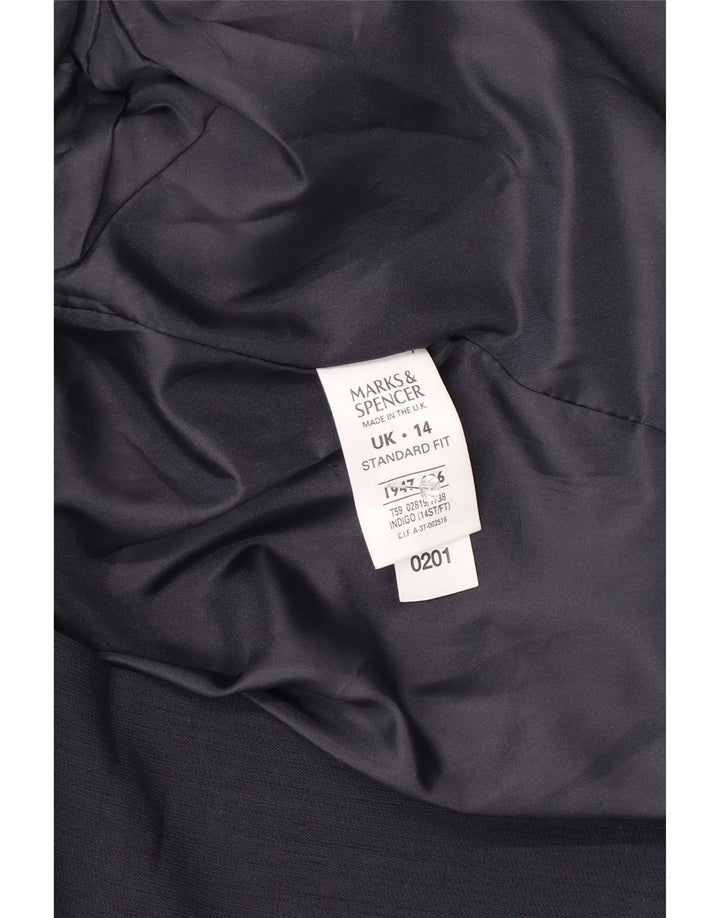 Marks & Spencer ženski sako jakna UK 14 veliki tamnoplavi poliester