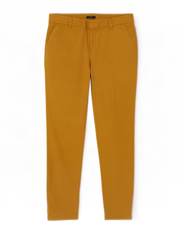 Tommy Hilfiger Ženske rastezljive chino hlače US 12 Large W34 L31 Žuta