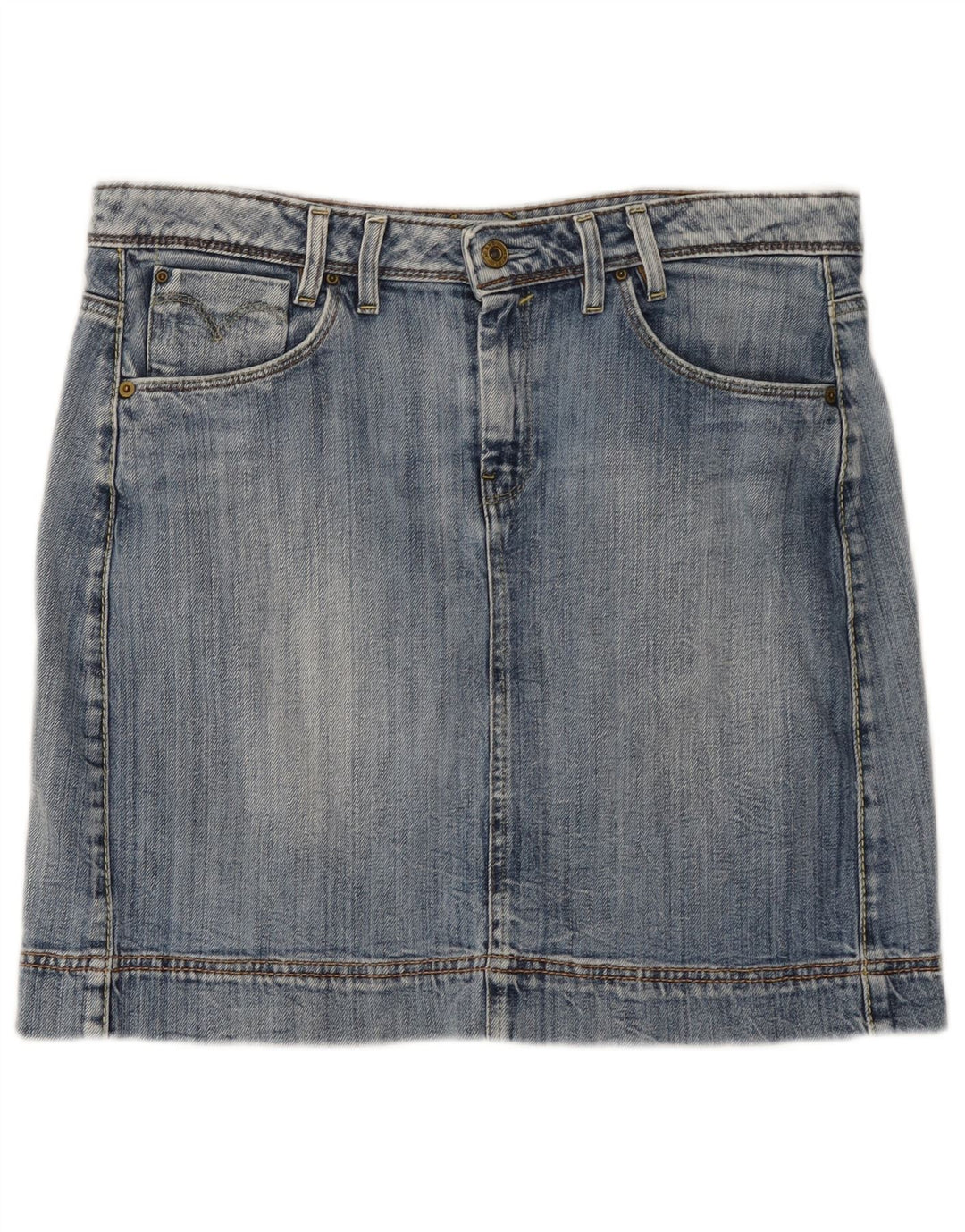 LEVI'S ženska mini traper suknja velika W34 plavi pamuk