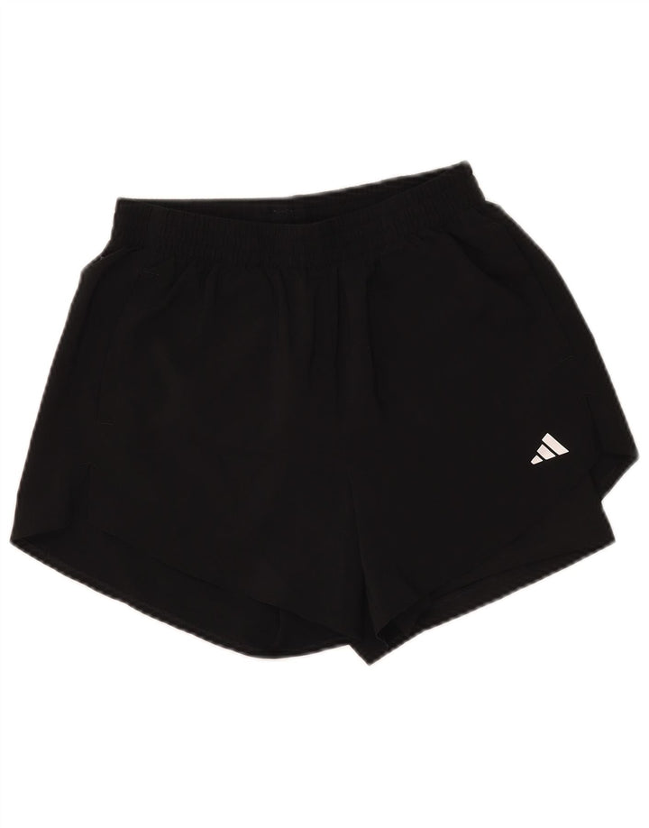 Adidas ženske sportske kratke hlače regularnog kroja UK 8/10 mali crni poliester