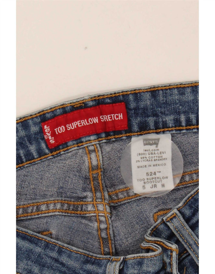 Levi's ženske 524 srednje niske traperice W30 L30 plavi pamuk