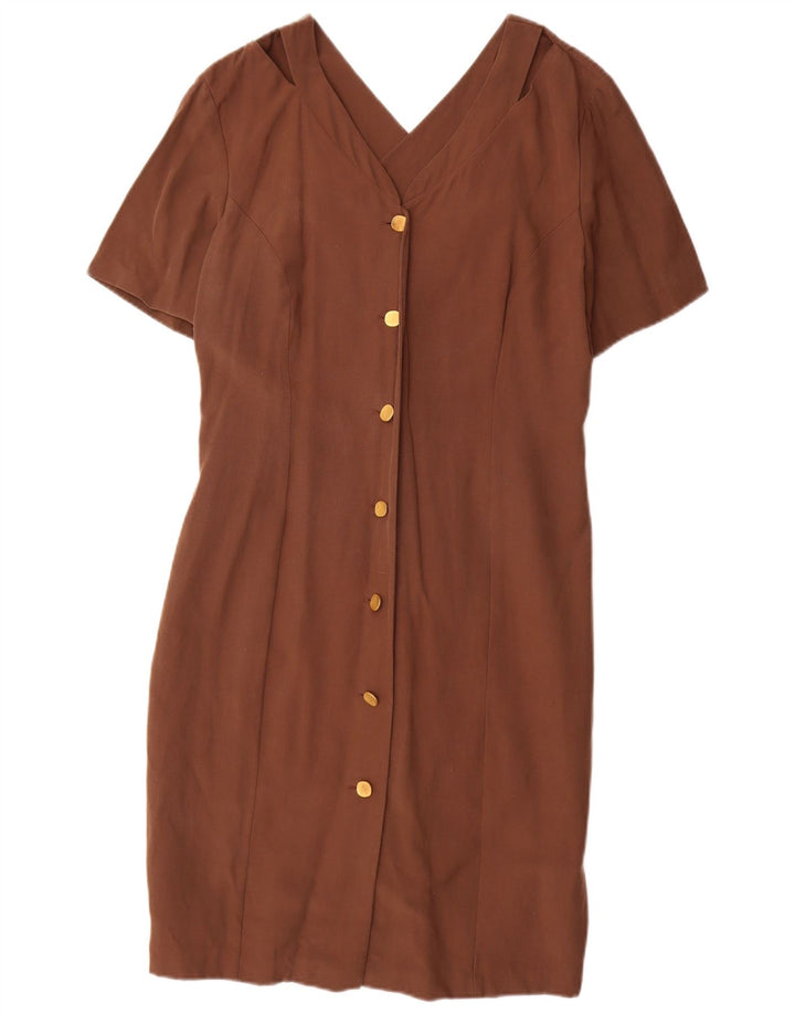 VICINI ženska plašt haljina IT 40 Small Brown Modal