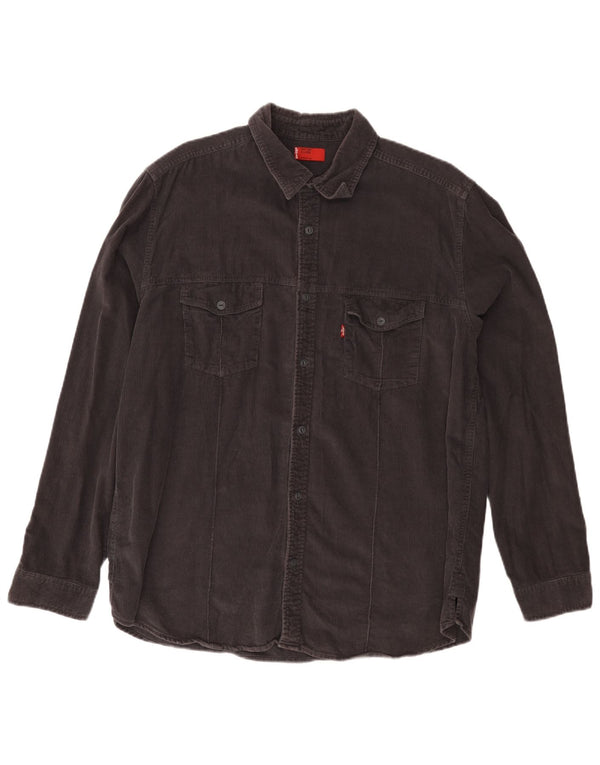 Levi's muška košulja od samta XL sivi pamuk